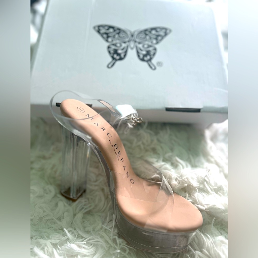 Marc Defang All Clear Block Heels Size 7